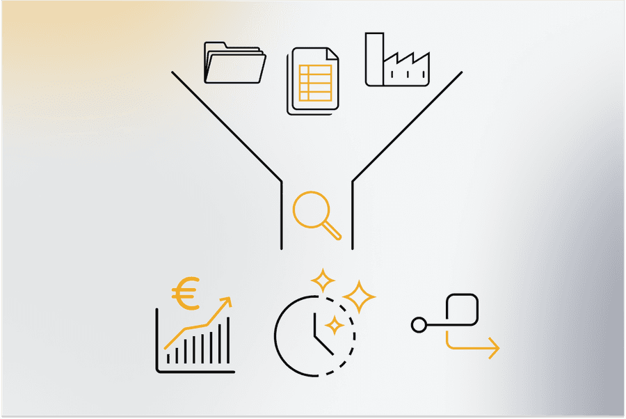 Illustration - Datenanalyse und Business Intelligence für bessere Entscheidungen Illustration - Datenanalyse und Business Intelligence für bessere Entscheidungen