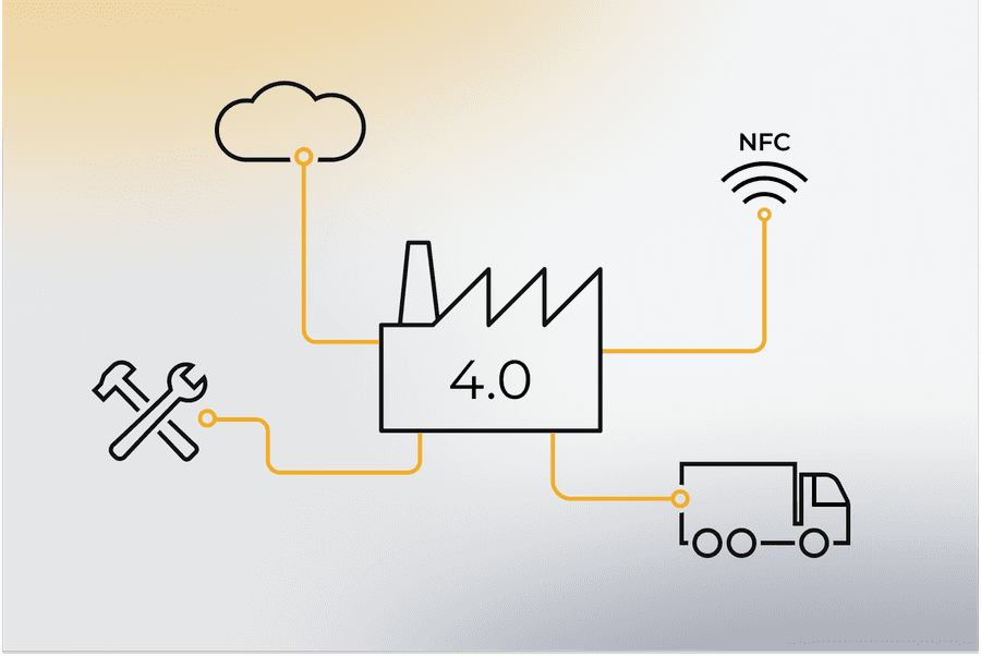 Titelbild - Illustration - NFC-Technologie