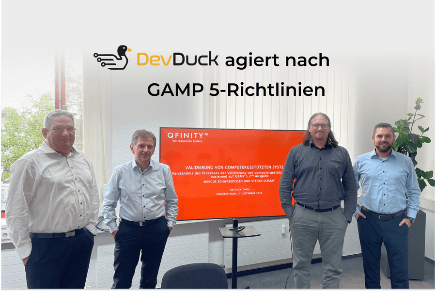 Image - DevDuck agiert nach GAMP 5-Richtlinien Image - DevDuck agiert nach GAMP 5-Richtlinien