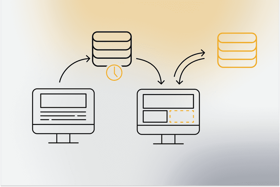 Datenmitnahme oder -Migration, Illustration