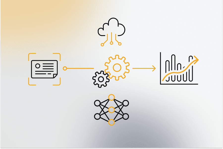 Titelbild - Illustration - Prozessoptimierung dank Labelerkennung mit neuronalen Netzen