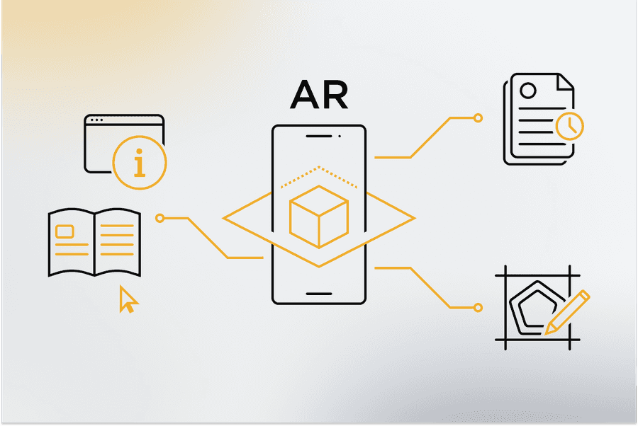 Illustration - Augmented Reality im industriellen Kontext Illustration - Augmented Reality im industriellen Kontext