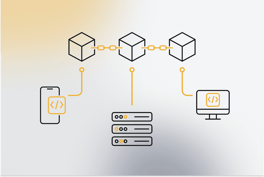 Illustration - Blockchain-Technologie Titelbild - Illustration - Blockchain-Technologie