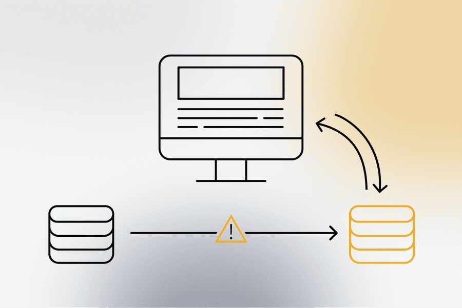 Datenmitnahme oder -Migration, Illustration