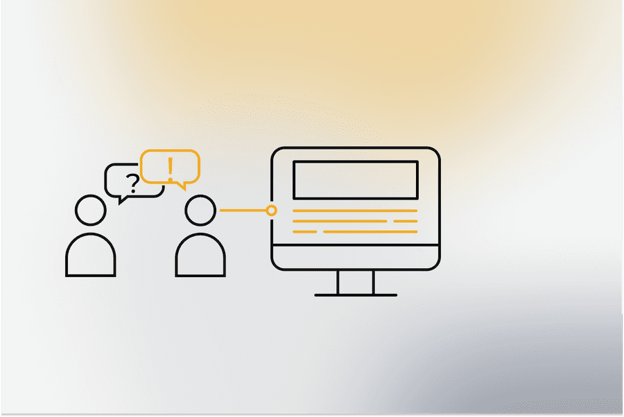 Kundenservice Illustration