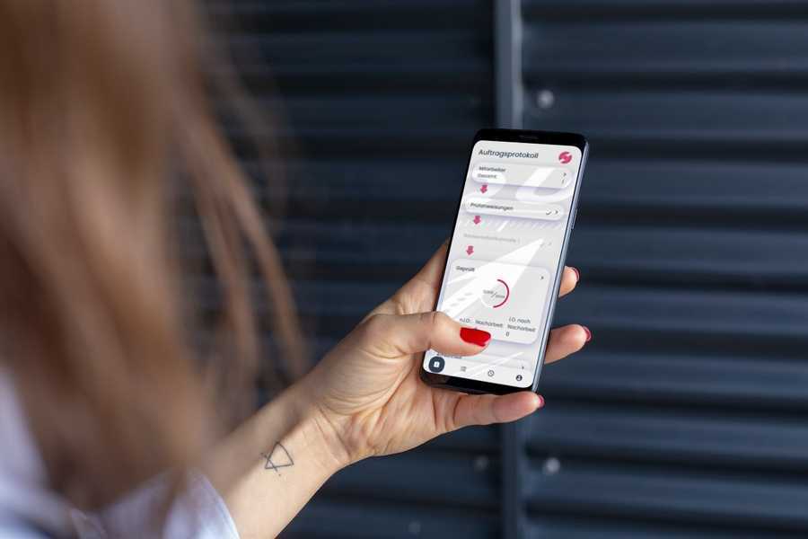 schambeck group App Mockup schambeck group Prüf-Protokoll App