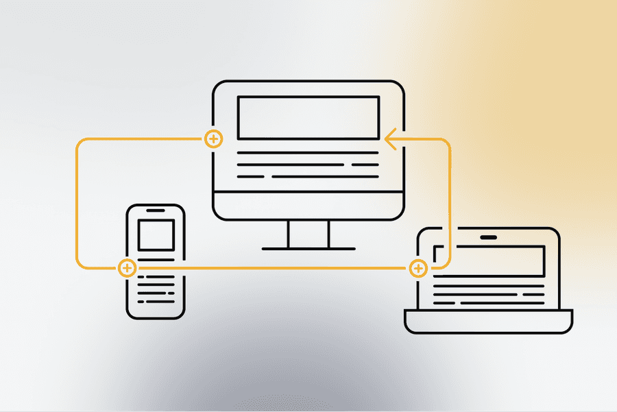 Progressive Web Apps Illustration von Progressive Web Apps